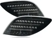 2PCS Tail Lamp For W251 R Class LED Tail Light 2010-2017 R300 R350 R400 R500 Rear Fog Brake Turn Signal Automotive Accessories(Black)