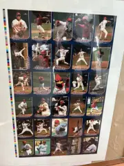 Albert Pujols 2000-2001 Post Uncut Sheet Memphis Redbirds Rookie