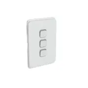 Clipsal Iconic Series Cover Frame - 3 Switches - Cool Grey - 3043C-CY