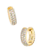 Kendra Scott Mikki Pave Huggie Hoop Earrings