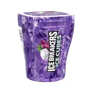Ice Breakers Cubes Arctic Grape Chewing Gum 40 Pieces 16 Bottles Free Shipping
