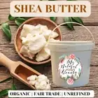 Raw Shea Butter-UNREFINED- Certified Organic Fair Trade- 500g Bulk- In Tub/Jar