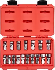 3/8 Inch Drive Universal Joint Socket Set, 17-Piece (3/8-3/4 In., 10-19 Mm) | SH