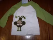 NWT GYMBOREE MONKEY TROUBLE Long Sleeve RASHGUARD SWIM SHIRT 3-6 mo