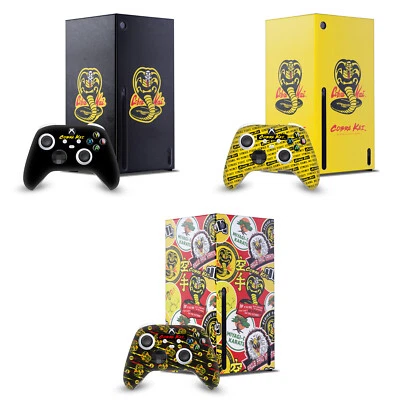 OFFICIAL COBRA KAI ICONIC CONSOLE WRAP AND CONTROLLER SKIN FOR XBOX SERIES X