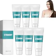 Protein Hair Straightening Cream,Silk & Gloss Hair Straightening Cream,Nourishing Smoothing Collagen,For All Hair Types, Nourishing Fast Smooth Hair Balm, Correcting Hair Straightening Cream (6pcs)