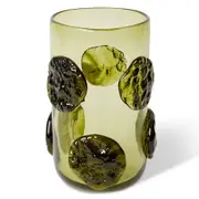 E Style Mansa Glass Flower Vase Centerpiece Indoor Home Decor 35cm Green