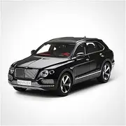 Scale Finished Model Car 1:18 Scale for Bentley Bentayga SUV Alloy Die-cast Metal Simulation Mini Car Replica Model Toy Miniature Replica Car(Black)