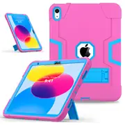 MCC Stylish Shockproof iPad (A16) 11" 2025 Case Cover Kids Apple 11-inch 11th Gen [Magenta+Blue]
