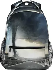 Blueangle Black Tornado Backpack Bookbags Laptop Backpack for Boys Girls Teens, College Backpack Water Resistant Travel Bookbag