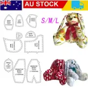 10pcs Memory Bear Template Cutting Ruler Set Cozy Pattern Template DIY Crafts