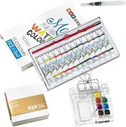 Portable Watercolor Set - Travel Artist Kit, Outdoor Sketch Palette | Color Set For Men, Convenient Outdoor Drawing Kit, Watercolor Accessories
