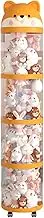 Yjkedfh Plush Toy Storage, Plush Toy Storage Organiser Tower, Large Capacity, Transparent Container with Wheels, Decorative Storage Organiser for Children's Room, Living Room