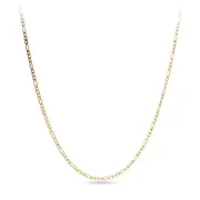 Bevilles Figaro Necklace 9ct Yellow Gold 40cm