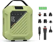 20PSI High Pressure Smart SUP Air Pump, Rechargeable Battery-Powered, Intelligent Dual Stage Inflation & Deflation,Auto-Off &12V DC Car Connector for Stand Up Paddle Boards,Surfing Kite, Tent