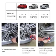 Tyre Pressure Gauge 4 Ranges Digital Inflator Tyre Backlit LCD-Display 150