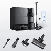 Ecovacs DEEBOT T30S Combo Robot Vacuum & Mop - Black + Free Ecovacs Cleaning Solution