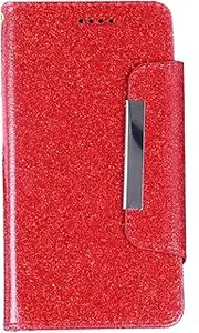 [LCEHTOGYE] Cover for Nokia XR21, PU Bracket Shell Back Case Bumper Protective Case for Nokia XR21-YSSD - Red