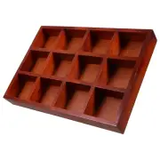 12 Grids Mini Jewelry Drawer Travel Storage Box Plant Pot Office