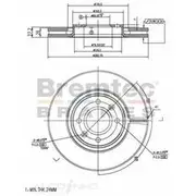 Bremtec Euro-Line GeoZinc Coated Brake Rotor - BDR14920EL