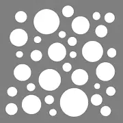 Polka Dots Circles Stencil Template Wall Signs Airbrush YOU CHOOSE SIZE