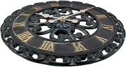 Garden Wall Clock,Indoor Outdoor Wall Clock - Outdoor Resin Wall Clock, Hanging Wall Clock Decor, 13.58inch Round Decorative Clocks for Indoor Outside Dobooo