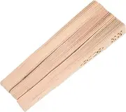 COMNESTBI 3Pcs Vintage Chinese Wooden Folding Hand Fans Hollow Out Design for Dance Parties Summer Cooling Lightweight Portable Handheld Fans for Easy Carrying