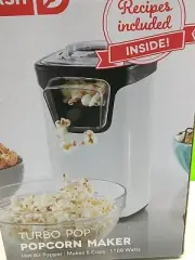 Dash Turbo POP Popcorn Maker machine Popping Corn Kernels with recipe booklet