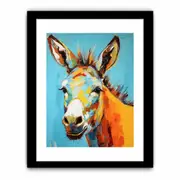 Donkey Framed print Art Poster
