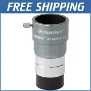 Omni 93326 Silver 2x Barlow Lens - Enhance Telescope Viewing with Clarity