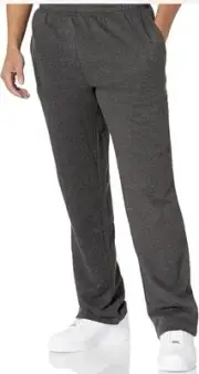 Amazon Essentials Men's Fleece Open Bottom Sweatpant Medium, Charcoal 5 Pairs!!