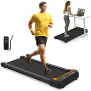 Advwin Black Walking Pad Electric Treadmill, Under Desk Treadmill for Home with LED Display, Compact & Low Noise & Portable