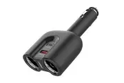 mbeat Gorilla Power Dual Port USB-C & QC 3.0 Car Charger with Cigar Lighter Splitter (MB-CHGR-C28)