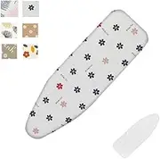 48x15in Scorch Resistant Iron Board Replacement Cover for Ironing Board Cotton Cover 36x12in Standard Size Ironing Board Pad, Adjustable(Flower,110x34cm)