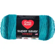 Red Heart Super Saver Ombre Yarn-Deep Teal E305-3985