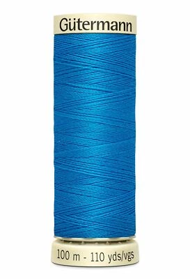 Gutermann Sew-all Thread 100m Colour 386 CARIBBEAN BLUE, 100% Polyester