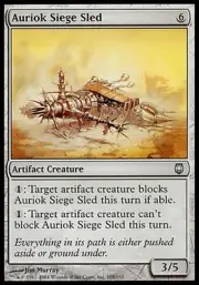 1x FOIL Auriok Siege Sled Darksteel MtG Magic Artifact Uncommon 1 x1 Card Cards