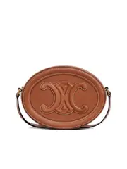 Celine Oval Triomphe Leather Crossbody