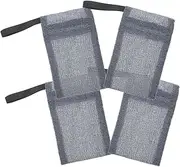HONMEET Versatile Soap Bag Storage 4 Piece Set Bar Soap Bag Shampoo Bar Pouch Exfoliating Soap Bag for Shower