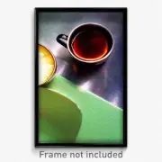 Pixel Art Poster - Sharp Hot Tea (8 Bit Psychedelic Trippy Video Game Print)