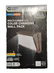 Commercial electric WP80CE/1 250W Integrated LED Wall Pack Light, Bronze