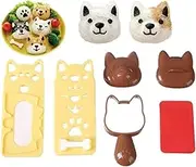 Accessories Sushi Mold Rice Ball Mold Cartoon Cat Pattern Sushi Bento Nori Kitchen Rice Decor Kits Sandwich DIY Kitchen Tools for Baby Kids Meal
