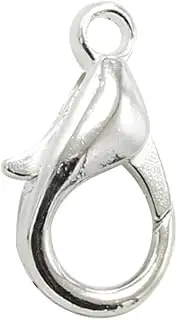 VILLFUL 100pcs Lobster Claw Clasps Alloy Jewelry Clasps for DIY Jewelry Necklace Bracelet Making Charms (Bright)