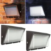 Sunco 2 Pack 120W LED Wall Pack Outdoor Dusk to Dawn Photocell Sensor Industrial