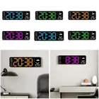 Wall-mounted Electronic Wall Clock Temperature Display Table Clock for Bedroom