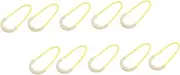 Generic 10Pcs Fluorescent Camping Rope Buckles Durable TPU Tent Fasteners for Hiking Backpacking and Shade Shelters Night Safety Accessories Light Green