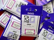 11 Packs of 50 Davo 37x35 Black Adhesive Stamp Mounts New Stock Sealed (550) New