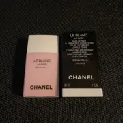 【2PCS SET】 CHANEL LE BLANC LA BASE Brightening Makeup Base Primer 30ml ORCHIDEE