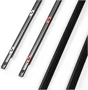 4Pcs Window Weatherstrip Compatible for Toyota FJ Cruiser 2007-2014 Front & Rear Black Side Door Outer Glass Moulding Trim Seal