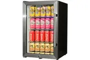 Tropical Glass Door Mini Bar Fridge / 80 Cans Left Hinged